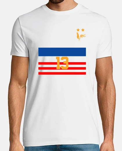 Playera francia camiseta de fútbol número 13 partidario del equipo de francia