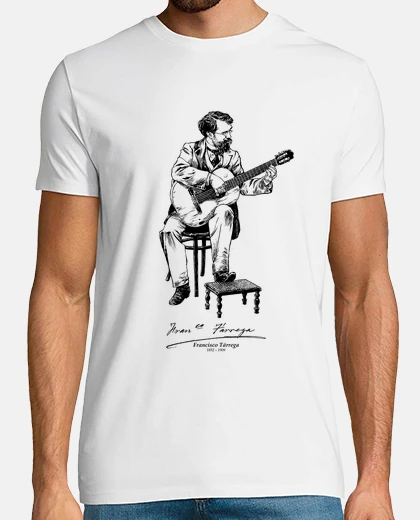 T-shirt francisco tárrega-chitarra-spagnola