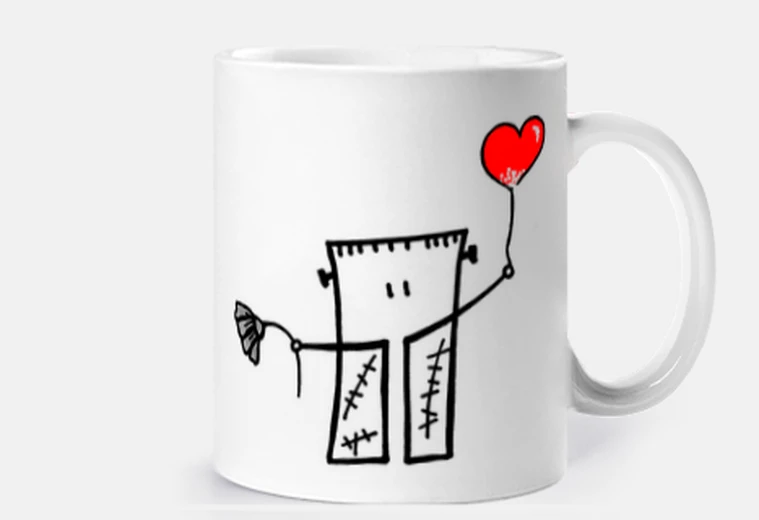 Taza Franky loves you Fondos claros