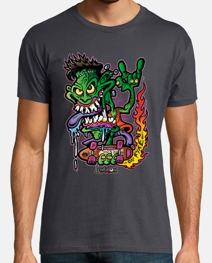 T-shirt franky on fire