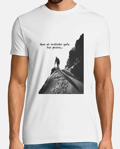Camiseta Frase Hombre, manga corta, blanco, calidad extra