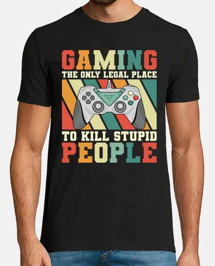 Camiseta Frase Sarcástica Jugador Moderno Gamer