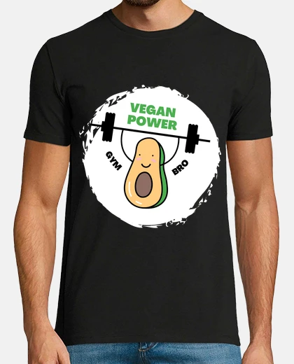 T-shirt fratello di palestra vegan power