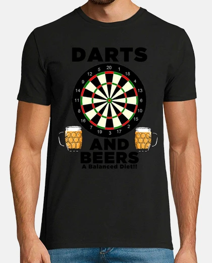 T-shirt freccette e birre una dieta equilibrata