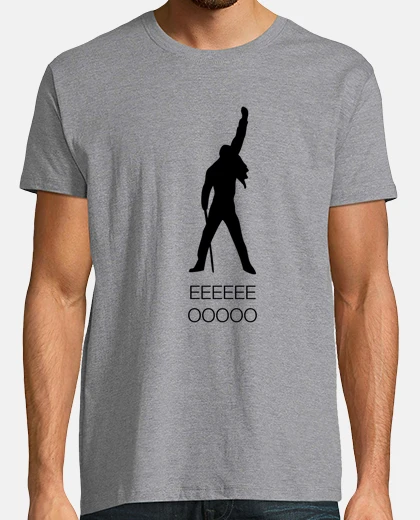 T-shirt freddie mercury - man, mc, white