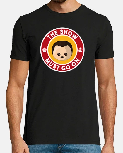 T-shirt freddie show must go on manga edges short man