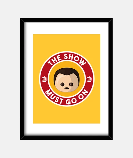 Cuadro Freddie Show Must Go On Yellow Cuadro