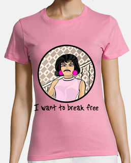 Camiseta manga corta mujer con Freddie Mercury 🥇 - Factory Of Riojans