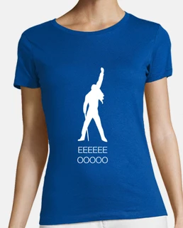 Freddie Mercury - mujer, mc, blanco