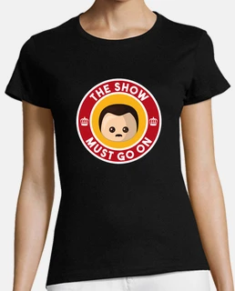 Freddie Show Must Go On Manga Corta Mujer