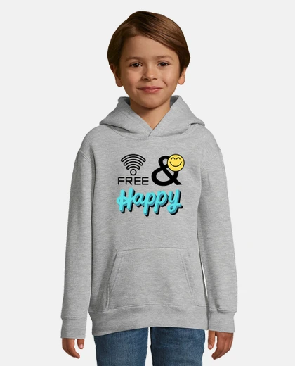 Kids free and happy yellow and blue happiness sweet child