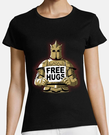 Tee-shirt free hugs par la montagne
