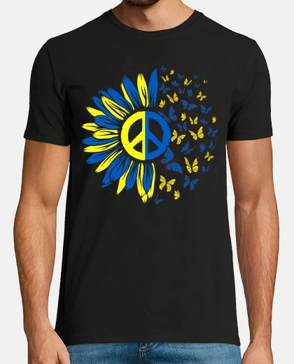 T-shirt Free Ukraine Flag Sunflower