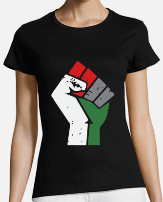 Free gaza palestine fist t-shirt | tostadora