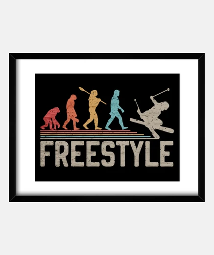 Quadro Freestyle Skier Evolution Sciatore