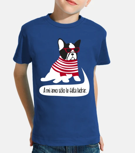 Kids french bulldog hipster