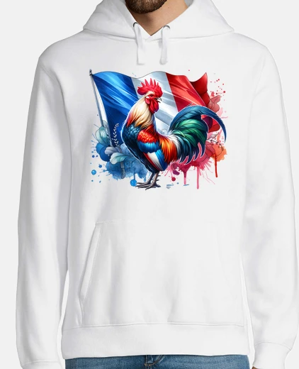 Hoodie French flag France Gallic rooster