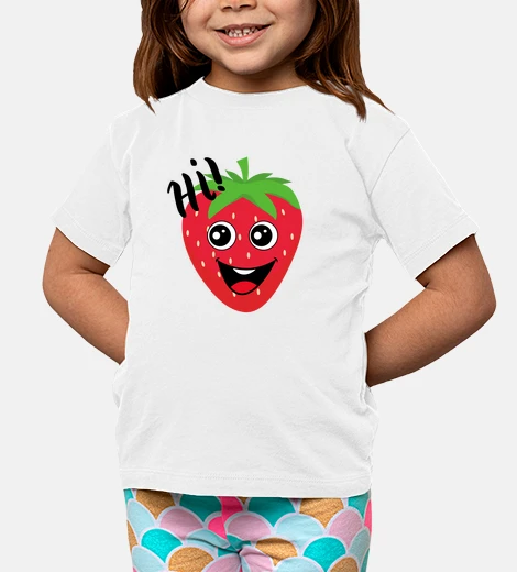 Ropa Fresa sonriente, camiseta clásica niños