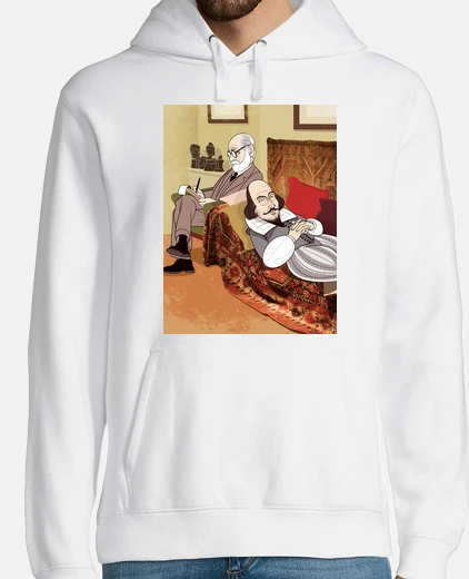 Sudadera freud analizando shakespeare