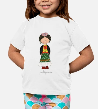 Camisetas ni os frida kahlo. infantil laTostadora