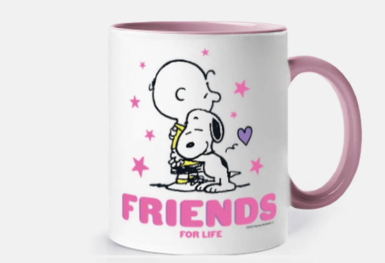 Tazza friends snoopy di Charlie brown for la 
