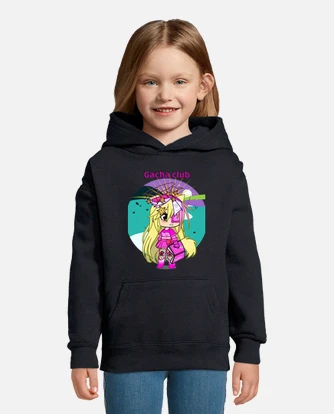 Friends gacha club outfit pink kids hoodie