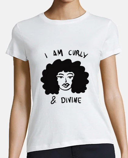 Tee-shirt frisé et divin - je suis frisé and divi