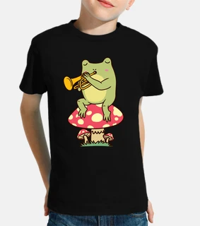 Frog On Mushroom Trumpeter Trumpet