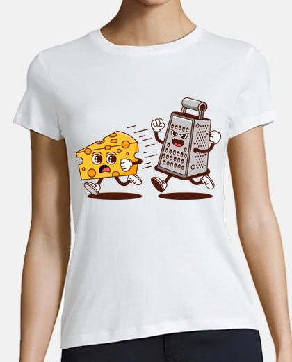 Tee-shirt fromage qui coule d39une râpe nourritur