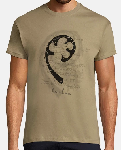 Camiseta Fronda Helecho Crecimiento Invertida