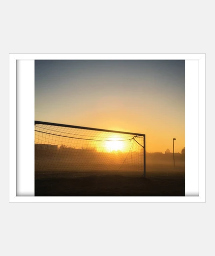 Framed fu comic goalkeeper