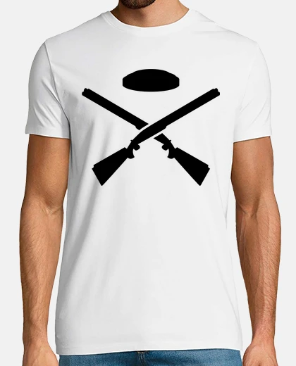T-shirt fucili tiro al piattello incrociate