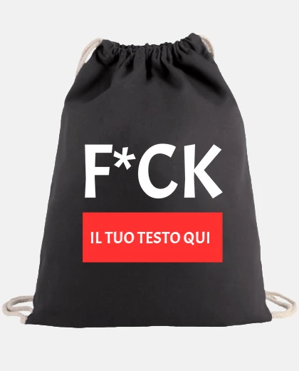 fuck con testo personalizzabile