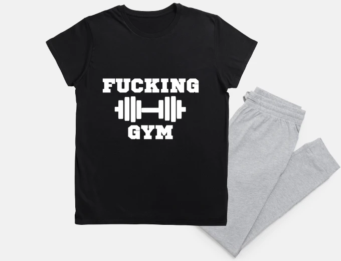 Pajama Fucking GYM funny quote