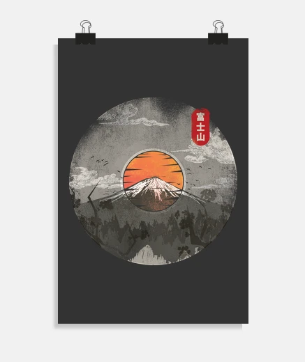 Póster Fuji Vinilo