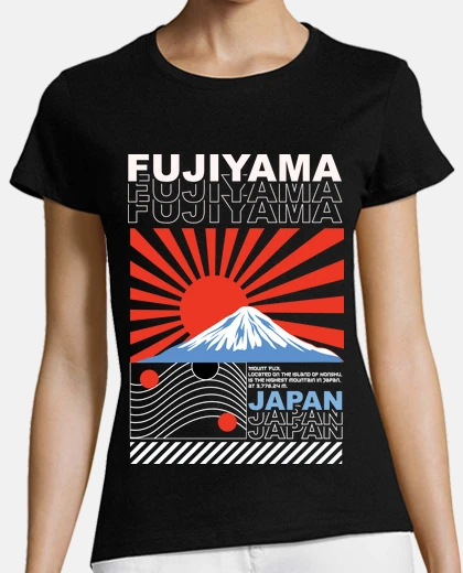 T-shirt fujiyama giappone monte fuji