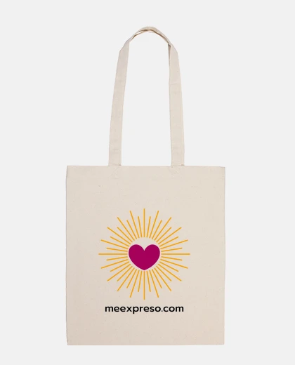 Bag full color logo beige bag