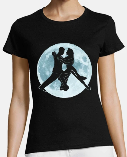 T-shirt full moon and ballroom dancers