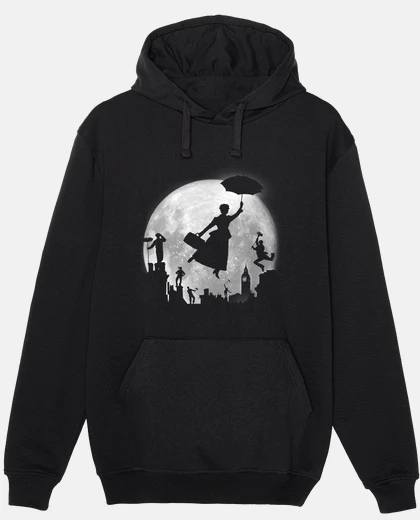 Sudadera Full Moon over London Rooftops