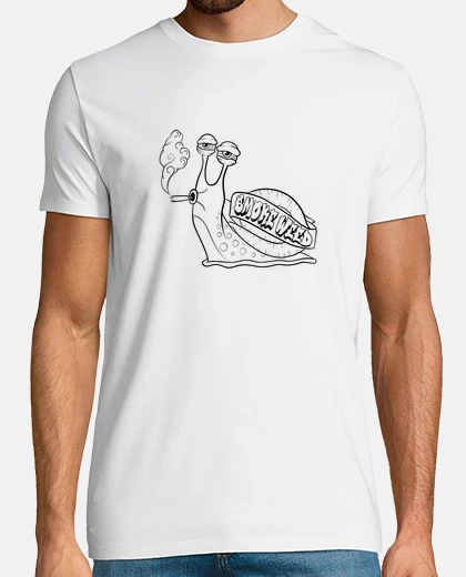 Camiseta fumar hierba - caracol