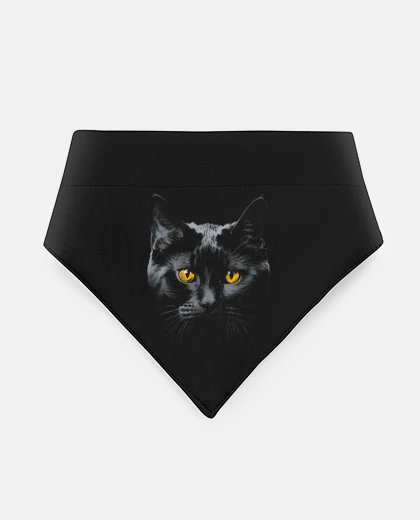 Mascotas fumetti di gatto nero occhi gialli port