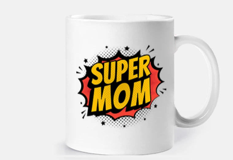 Tazza fumetti super mamma