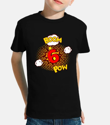 Abbigliamento fumetto compleanno 6 6° compleanno 6 an
