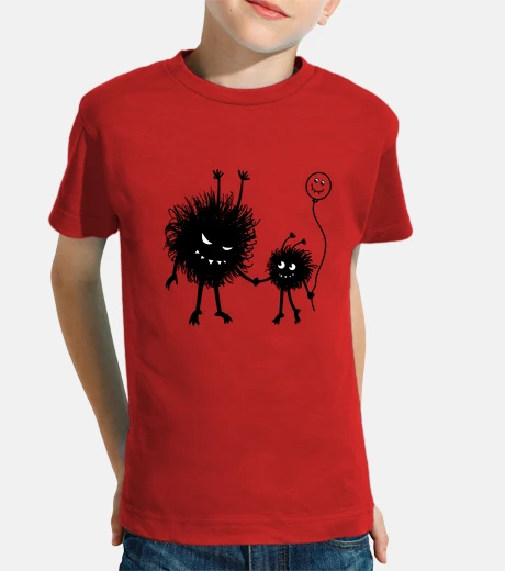 Abbigliamento fun design con two evil cartoni animati personaggi - evil fiore bug mother andando for una passeggia