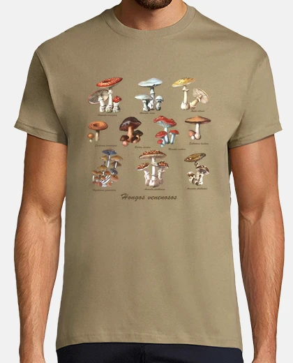 T-shirt funghi orsi vellenosi