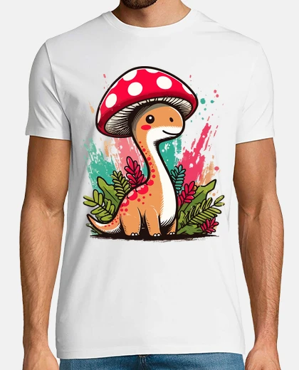 T-shirt fungo brontosauro dinosauro