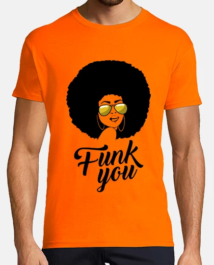 Camiseta Funk you afro, parodia fuck you