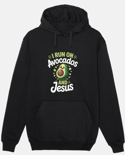 Hoodie Funny Avocado Lover Jesus