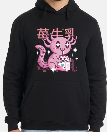 Hoodie Funny Axolotl Japanese Kawaii