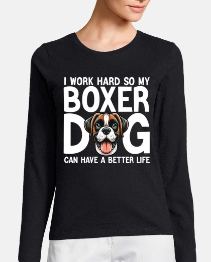 Playera funny boxer dog gift women men